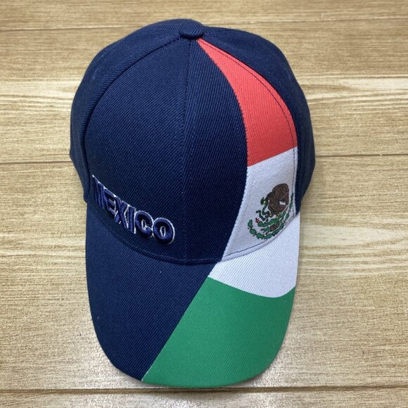 Men's Mexico Federal Eagle Flag Baseball Cap Adjustable Strapback Embroidered - Picture 6 of 10